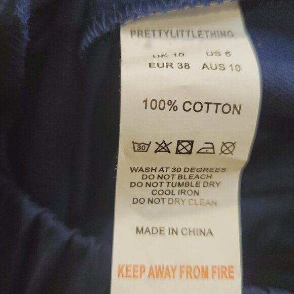 PrettyLittleThings Blue Casual Pants for Women size 6 - Picture 8 of 10